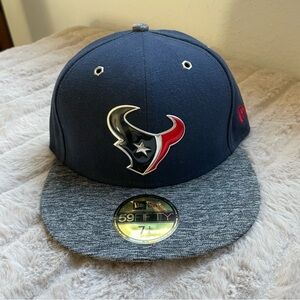 New Era Navy and Gray Texans Cap